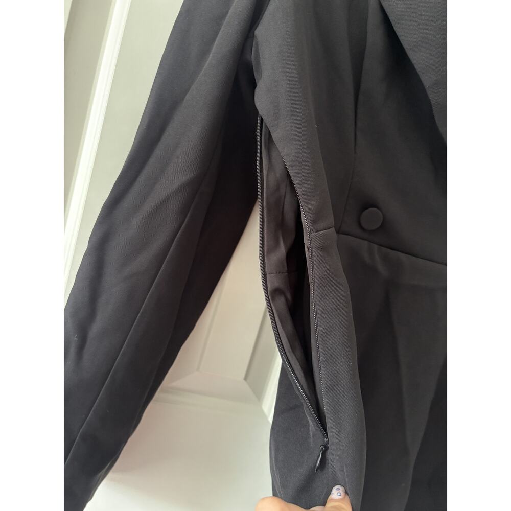Cider Black Double Button Down Blazer Dress M - Picture 9 of 10